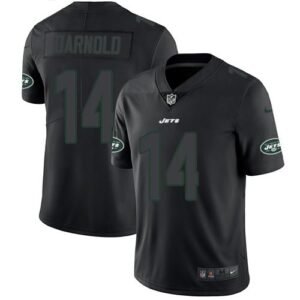 Nike New York Jets #14 Sam Darnold Black Stitched NFL Limited Rush Impact Jersey