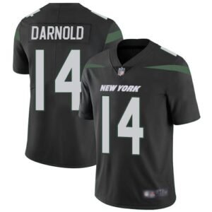 Nike New York Jets #14 Sam Darnold Black Alternate Stitched NFL Vapor Untouchable Limited Jersey