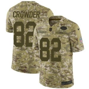 Nike New York Jets #82 Jamison Crowder Camo Stitched NFL Limited 2018 Salute To Service Jersey