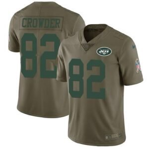 Nike New York Jets #82 Jamison Crowder Olive Stitched NFL Limited 2017 Salute to Service Jersey