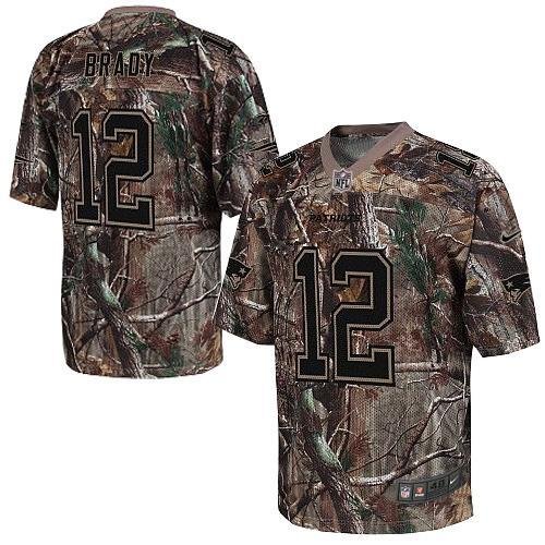 Nike Patriots #12 Tom Brady Camo Stitched NFL Realtree Elite Jersey