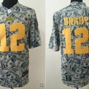 Nike Patriots #12 Tom Brady Dollar Fashion Stitched NFL Elite Jersey