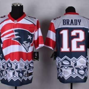Nike Patriots #12 Tom Brady Navy Blue Stitched NFL Elite Noble Fashion Jersey