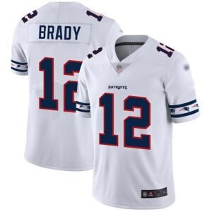 Nike Patriots #12 Tom Brady White Stitched NFL Limited Team Logo Fashion Jersey