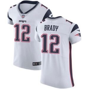 Nike Patriots #12 Tom Brady White Stitched NFL Vapor Untouchable Elite Jersey