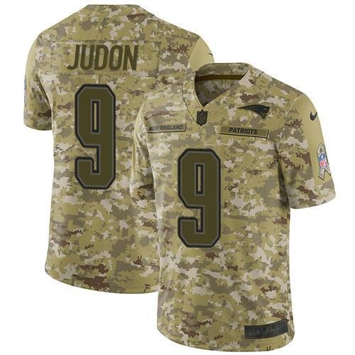 Nike Patriots #9 Matt Judon Camo Stitched NFL Limited 2018 Salute To Service Jersey