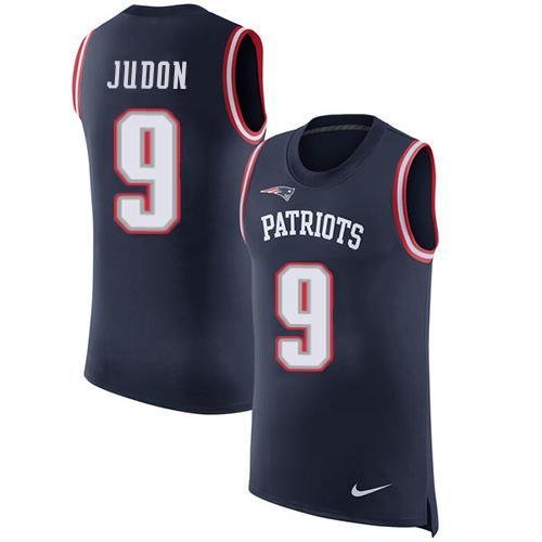 Nike Patriots #9 Matt Judon Navy Blue Team Color Stitched NFL Limited Rush Tank Top Jersey