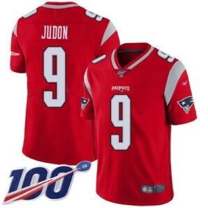 Nike Patriots #9 Matt Judon Red Stitched NFL Limited Inverted Legend 100th Season Jersey