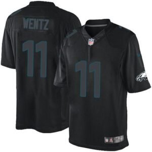 Nike Philadelphia Eagles #11 Carson Wentz Black Stitched NFL Impact Limited Jersey