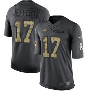 Nike Philadelphia Eagles #17 Alshon Jeffery Black Stitched NFL Limited 2016 Salute To Service Jersey