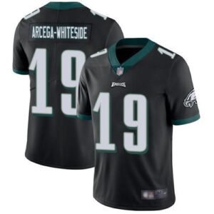 Nike Philadelphia Eagles #19 JJ Arcega-Whiteside Black Alternate Stitched NFL Vapor Untouchable Limited Jersey