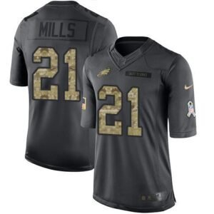 Nike Philadelphia Eagles #21 Jalen Mills Black Stitched NFL Limited 2016 Salute to Service Jersey