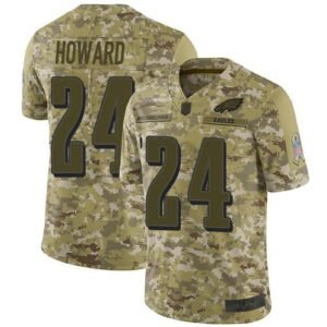 Nike Philadelphia Eagles #24 Jordan Howard Camo Stitched NFL Limited 2018 Salute To Service Jersey