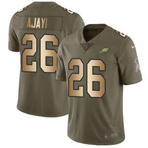 Nike Philadelphia Eagles #26 Jay Ajayi Olive/Gold Stitched NFL Limited 2017 Salute To Service Jersey
