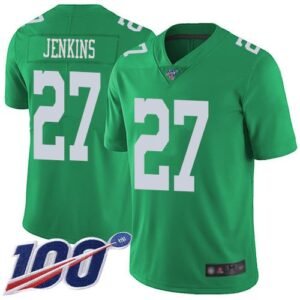 Nike Philadelphia Eagles #27 Malcolm Jenkins Green Stitched NFL Limited Rush 100th Season Jersey