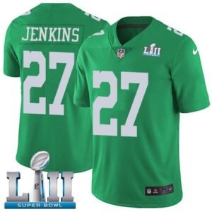 Nike Philadelphia Eagles #27 Malcolm Jenkins Green Super Bowl LII Stitched NFL Limited Rush Jersey