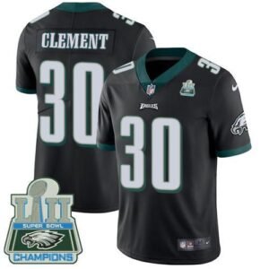 Nike Philadelphia Eagles #30 Corey Clement Black Alternate Super Bowl LII Champions Youth Stitched NFL Vapor Untouchable Limited Jersey Youth
