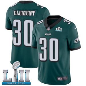 Nike Philadelphia Eagles #30 Corey Clement Midnight Green Team Color Super Bowl LII Stitched NFL Vapor Untouchable Limited Jersey