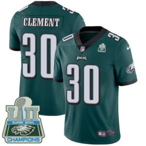 Nike Philadelphia Eagles #30 Corey Clement Midnight Green Team Color Super Bowl LII Champions Youth Stitched NFL Vapor Untouchable Limited Jersey Youth