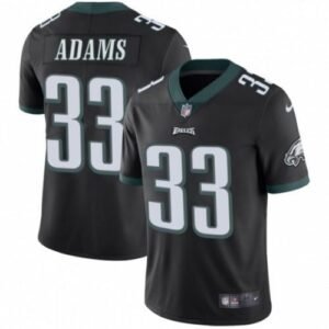 Nike Philadelphia Eagles #33 Josh Adams Black Alternate Stitched NFL Vapor Untouchable Limited Jersey