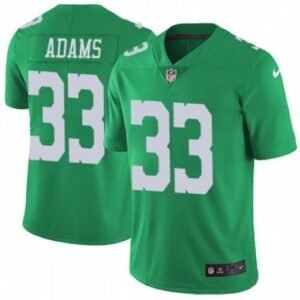 Nike Philadelphia Eagles #33 Josh Adams Green Stitched NFL Limited Rush Jersey