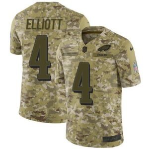 Nike Philadelphia Eagles #4 Jake Elliott Camo Stitched NFL Limited 2018 Salute To Service Jersey