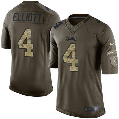Nike Philadelphia Eagles #4 Jake Elliott Green Stitched NFL Limited 2015 Salute To Service Jersey