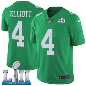 Nike Philadelphia Eagles #4 Jake Elliott Green Super Bowl LII Stitched NFL Limited Rush Jersey