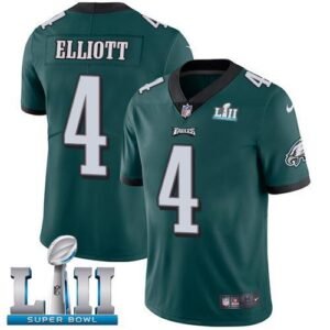 Nike Philadelphia Eagles #4 Jake Elliott Midnight Green Team Color Super Bowl LII Stitched NFL Vapor Untouchable Limited Jersey