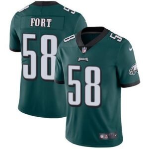 Nike Philadelphia Eagles #58 LJ Fort Midnight Green Team Color Stitched NFL Vapor Untouchable Limited Jersey