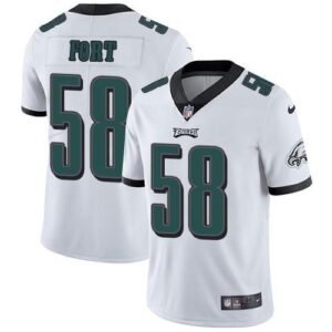 Nike Philadelphia Eagles #58 LJ Fort White Stitched NFL Vapor Untouchable Limited Jersey