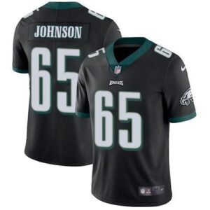 Nike Philadelphia Eagles #65 Lane Johnson Black Alternate Stitched NFL Vapor Untouchable Limited Jersey
