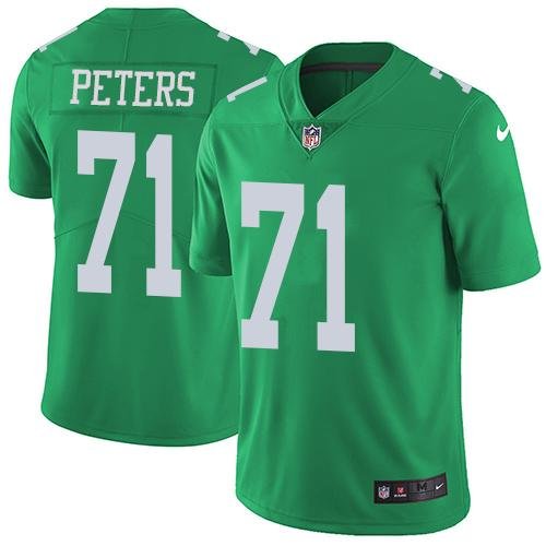 Nike Philadelphia Eagles #71 Jason Peters Green Stitched NFL Limited Rush Jersey
