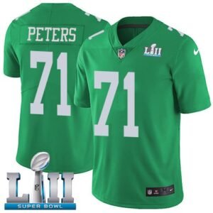 Nike Philadelphia Eagles #71 Jason Peters Green Super Bowl LII Stitched NFL Limited Rush Jersey