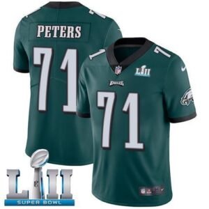 Nike Philadelphia Eagles #71 Jason Peters Midnight Green Team Color Super Bowl LII Stitched NFL Vapor Untouchable Limited Jersey