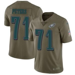 Nike Philadelphia Eagles #71 Jason Peters Olive Stitched NFL Limited 2017 Salute To Service Jersey