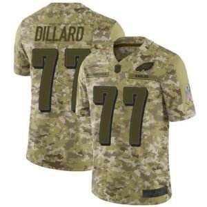 Nike Philadelphia Eagles #77 Andre Dillard Camo Stitched NFL Limited 2018 Salute To Service Jersey