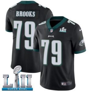 Nike Philadelphia Eagles #79 Brandon Brooks Black Alternate Super Bowl LII Stitched NFL Vapor Untouchable Limited Jersey