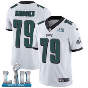 Nike Philadelphia Eagles #79 Brandon Brooks White Super Bowl LII Stitched NFL Vapor Untouchable Limited Jersey