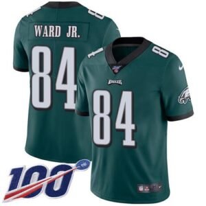 Nike Philadelphia Eagles #84 Greg Ward Jr. Green Team Color Stitched NFL 100th Season Vapor Untouchable Limited Jersey
