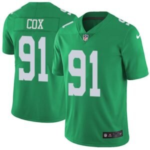 Nike Philadelphia Eagles #91 Fletcher Cox Green Stitched NFL Limited Rush Jersey