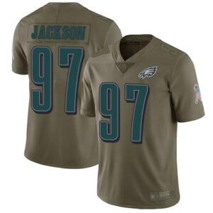 Nike Philadelphia Eagles #97 Malik Jackson Olive Stitched NFL Limited 2017 Salute To Service Jersey