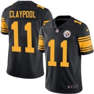 Nike Pittsburgh Steelers #11 Chase Claypool Black Stitched NFL Limited Rush Jersey