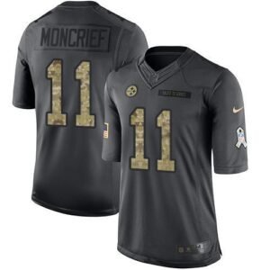Nike Pittsburgh Steelers #11 Donte Moncrief Black Stitched NFL Limited 2016 Salute to Service Jersey
