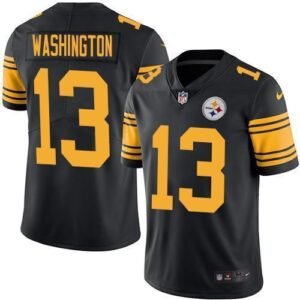 Nike Pittsburgh Steelers #13 James Washington Black Stitched NFL Limited Rush Jersey