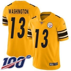 Nike Pittsburgh Steelers #13 James Washington Gold Stitched NFL Limited Inverted Legend 100th Season Jersey