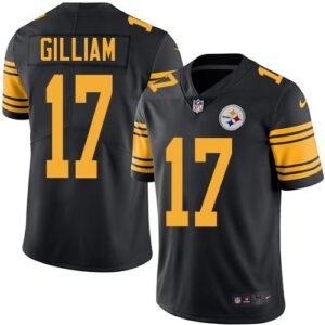Nike Pittsburgh Steelers #17 Joe Gilliam Black Stitched NFL Limited Rush Jersey