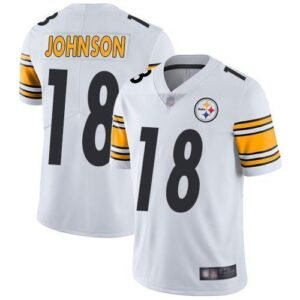 Nike Pittsburgh Steelers #18 Diontae Johnson White Stitched NFL Vapor Untouchable Limited Jersey