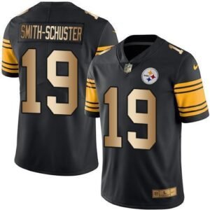 Nike Pittsburgh Steelers #19 JuJu Smith-Schuster Black Stitched NFL Limited Gold Rush Jersey