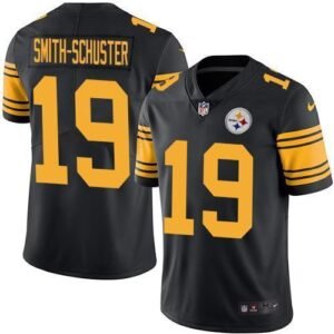 Nike Pittsburgh Steelers #19 JuJu Smith-Schuster Black Stitched NFL Limited Rush Jersey